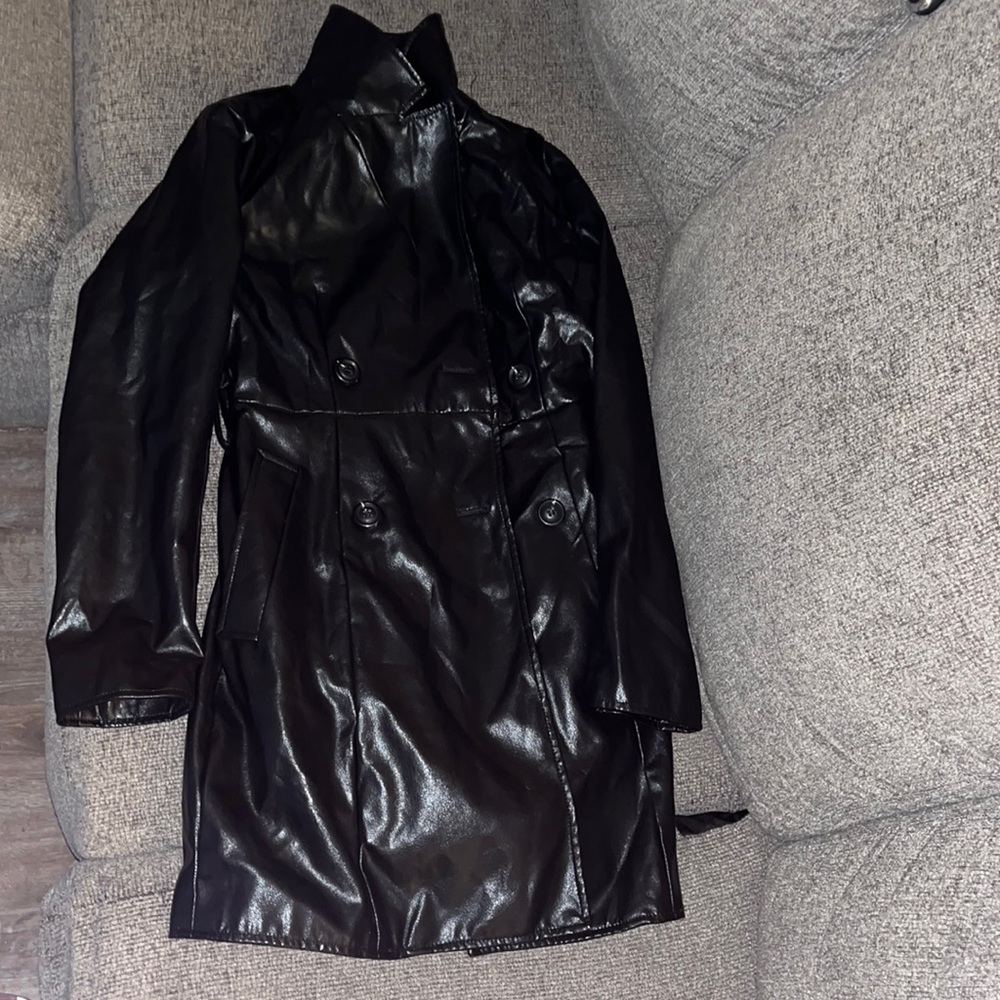 Black trench coat